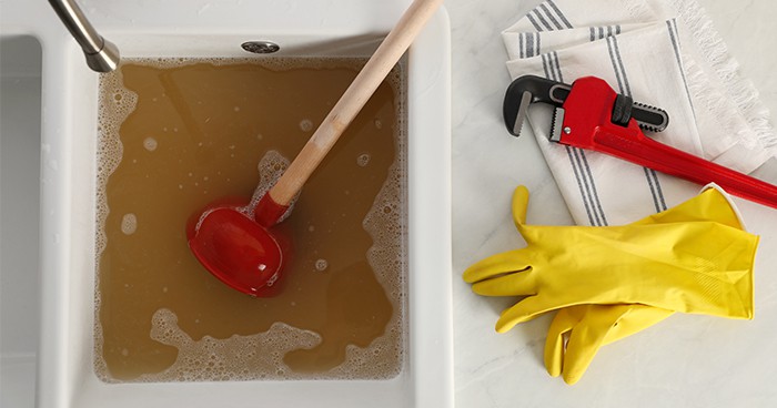 Watch your sink for sewage back-ups.